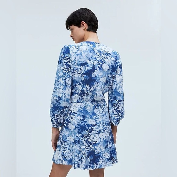Madewell Blue Floral Women's Dress - Picture 4 of 6